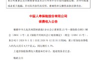 中国人寿：2024年原保险保费收入同比增长4.7%