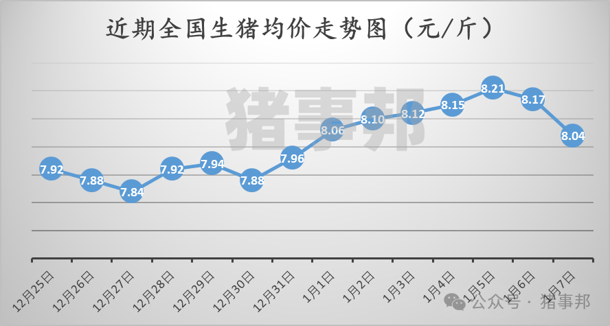 1月7日猪价汇总（猪价“普跌”！）