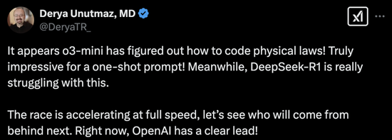 o3-mini物理推理粉碎DeepSeek R1，OpenAI王者归来！全网最全实测来袭